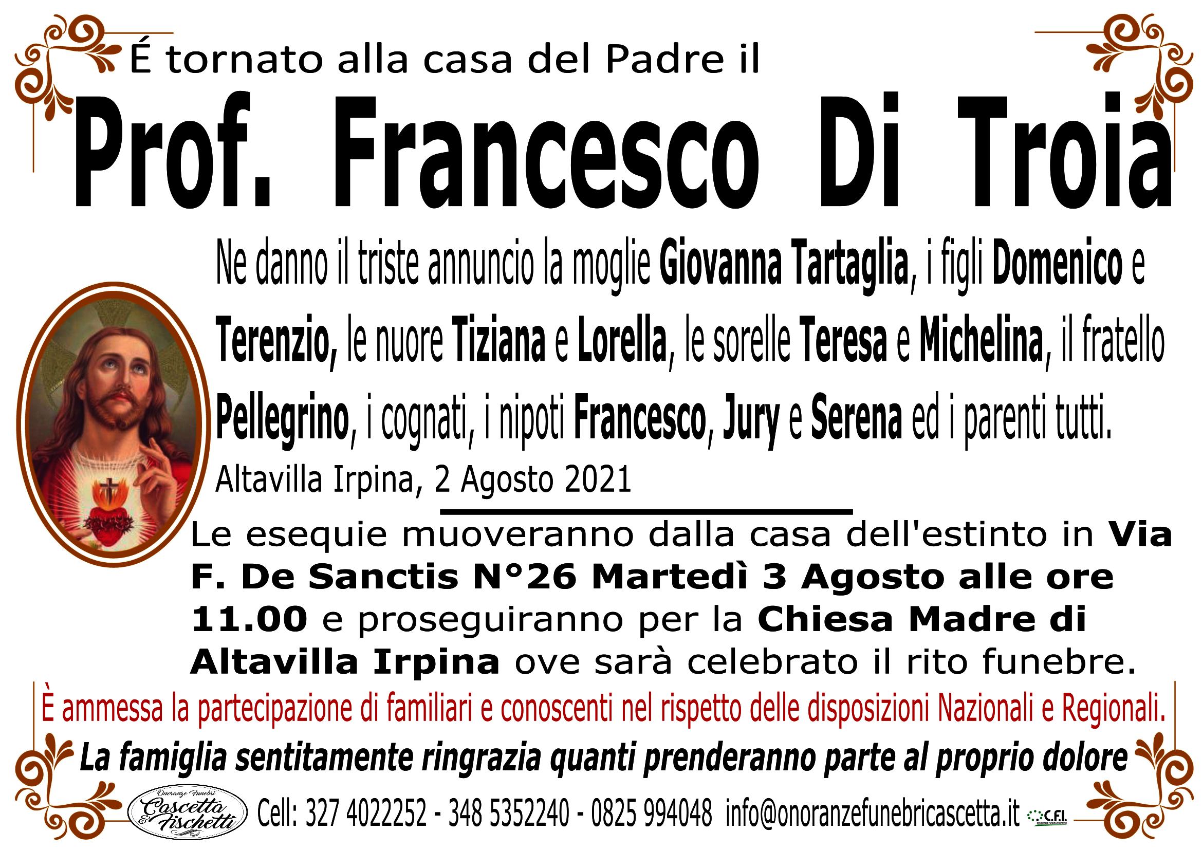 Prof. Francesco Di Troia