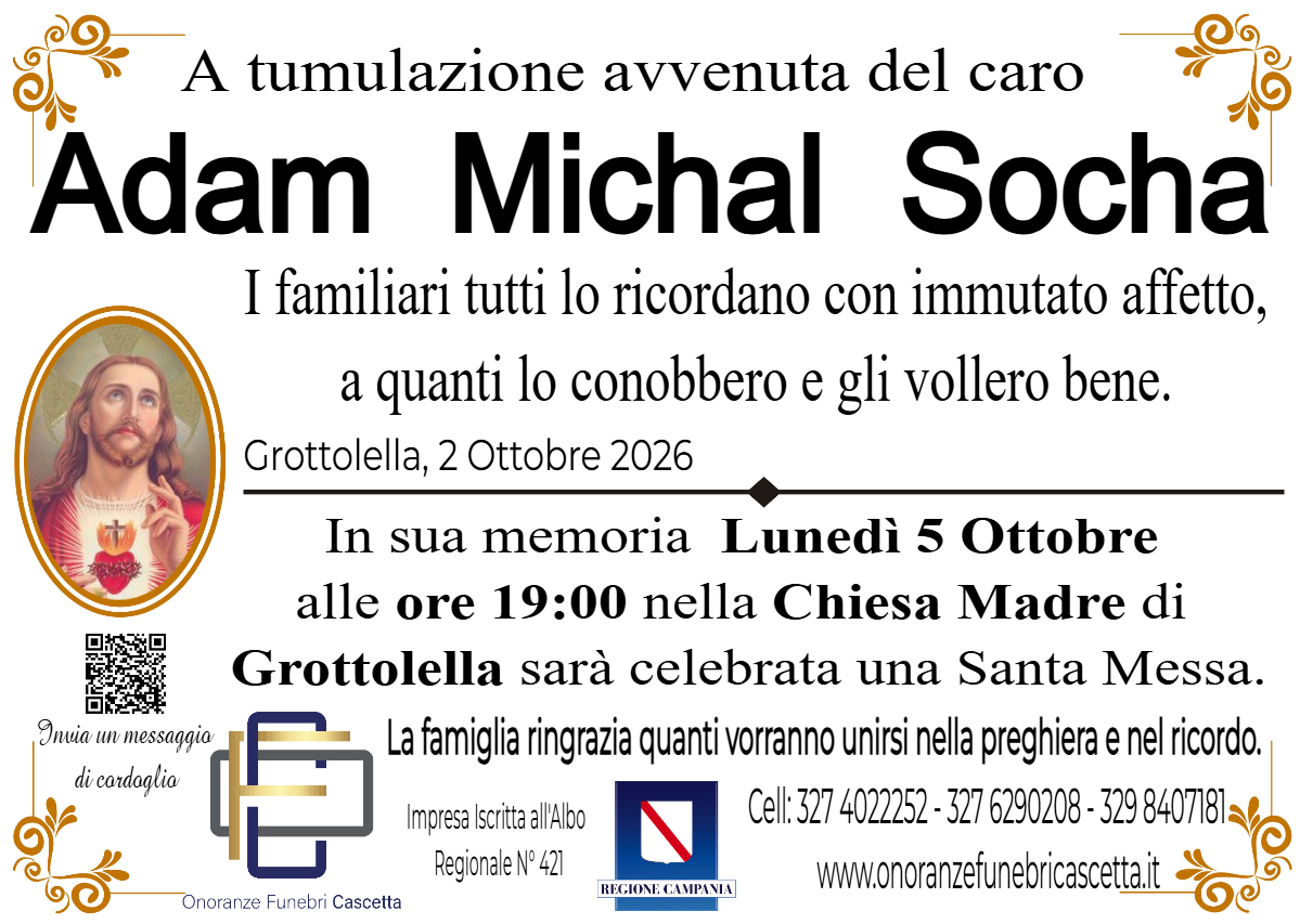 ADAM MICHAL SOCHA